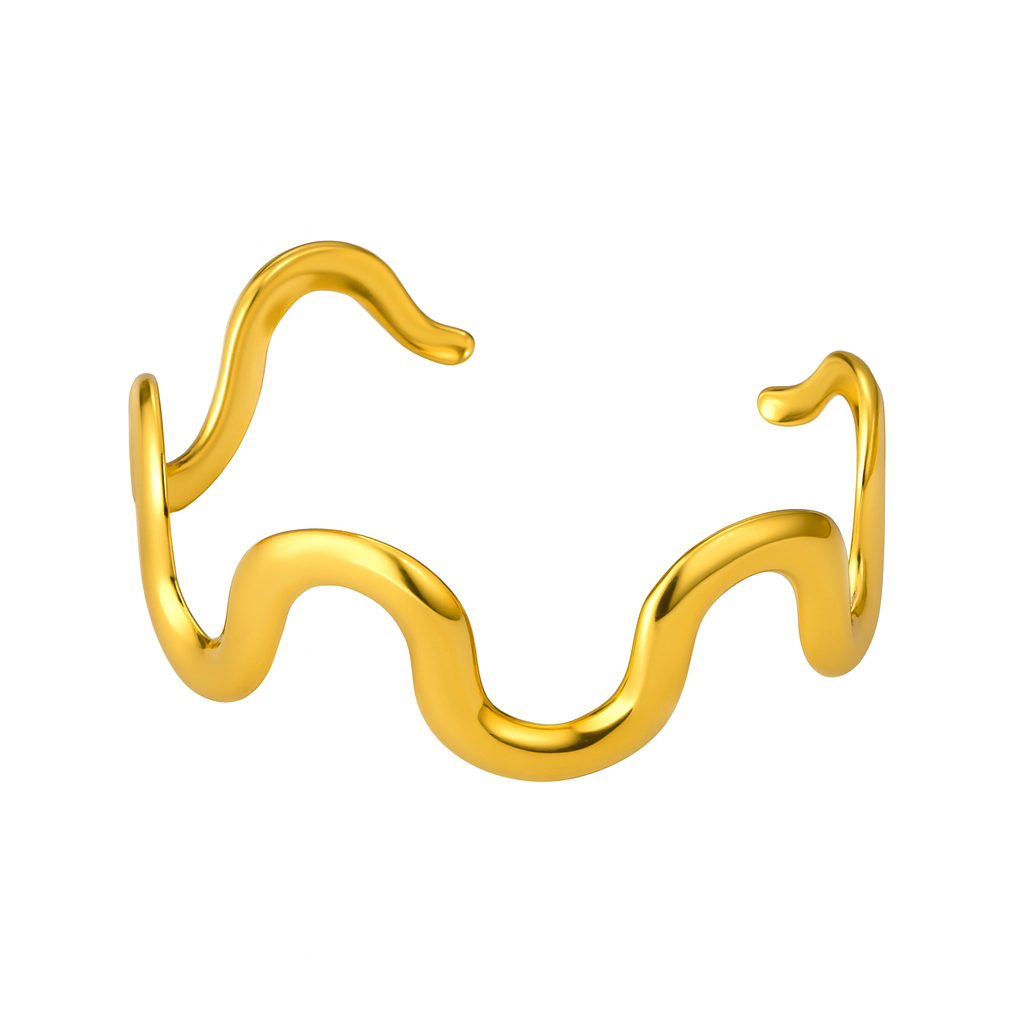 Golden Wave Bracelet