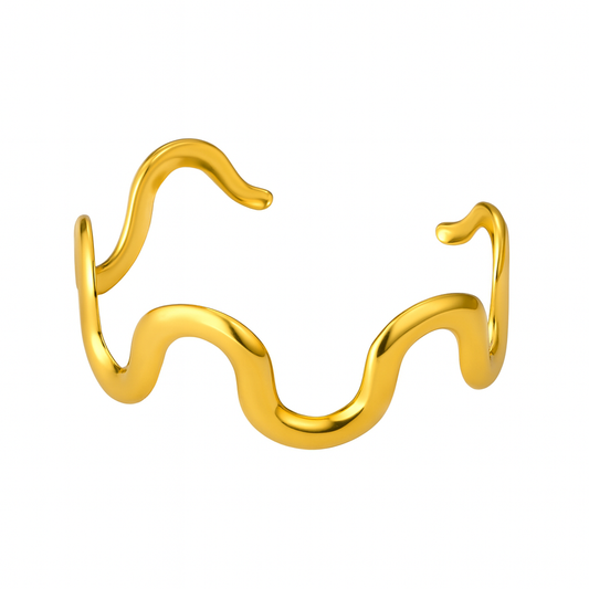 Golden Wave Bracelet